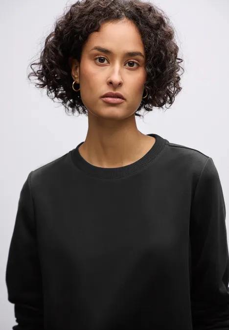 Rundhals Sweatshirt Black