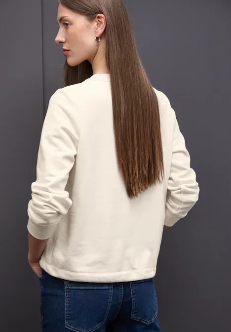Rundhals Sweatshirt soft beige