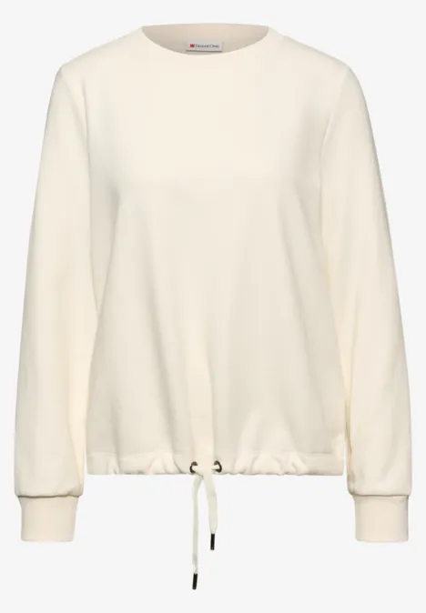 Rundhals Sweatshirt soft beige