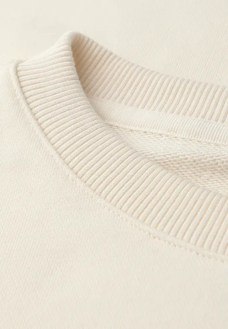 Rundhals Sweatshirt soft beige