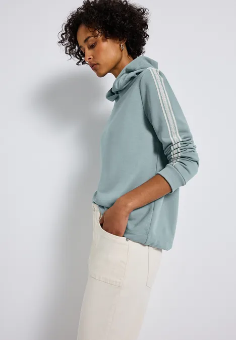 Hoodie mit Gallonstreifen arona blue
