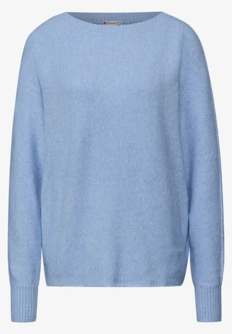 Pull Cosy Dolman frosted blue mel.