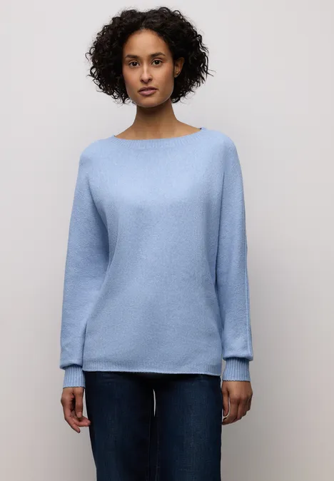 Pull Cosy Dolman frosted blue mel.