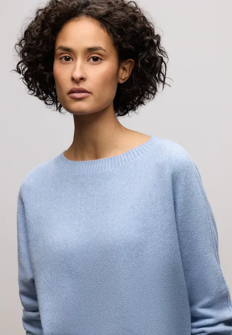 Pull Cosy Dolman frosted blue mel.