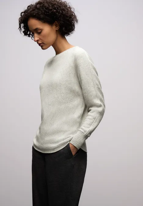 Pull Cosy Dolman pelican grey mel.