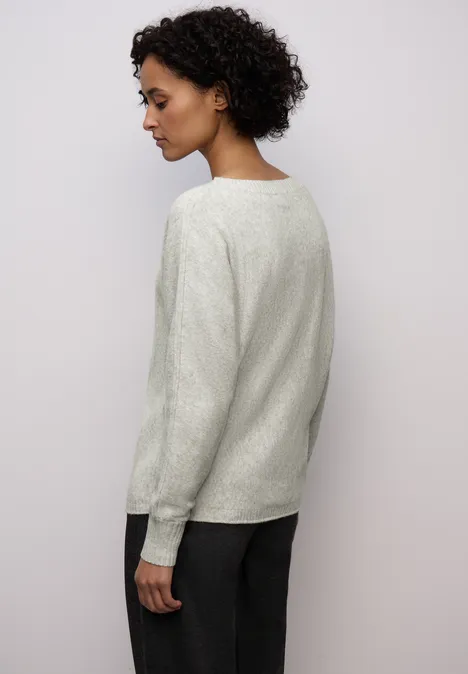 Pull Cosy Dolman pelican grey mel.