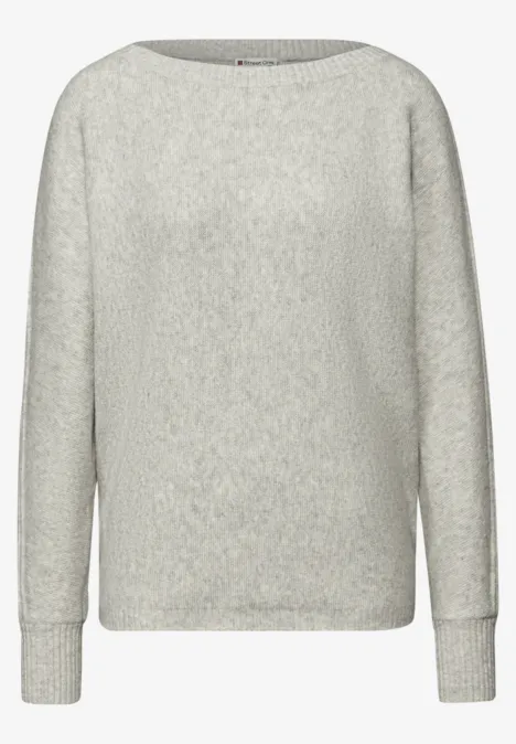 Pull Cosy Dolman pelican grey mel.