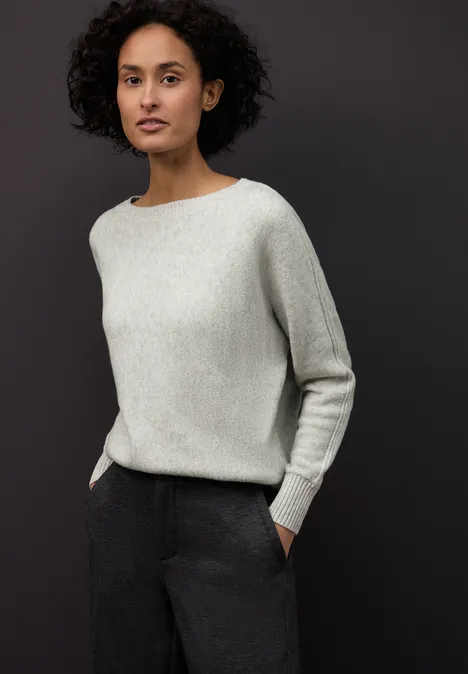 Pull Cosy Dolman pelican grey mel.