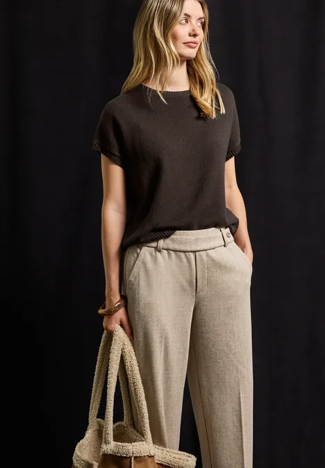 Ärmelloser Cozy Sweater deep roast brown