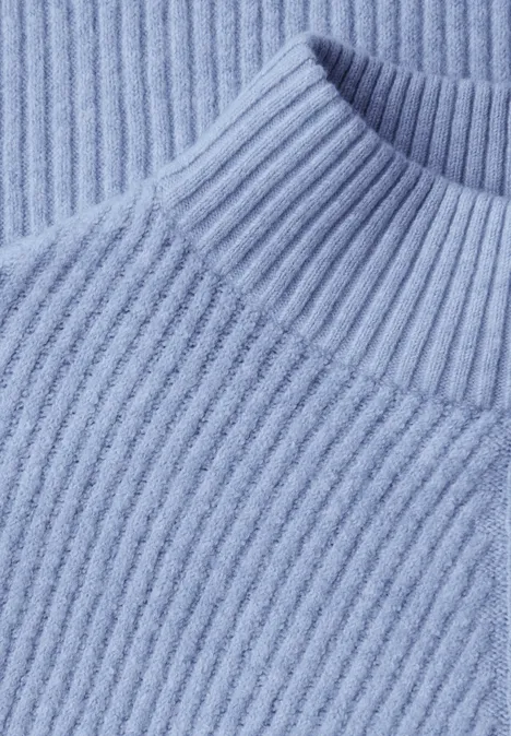 Softer Strukturpullover frosted blue mel. Softer Strukturpullover frosted blue mel.