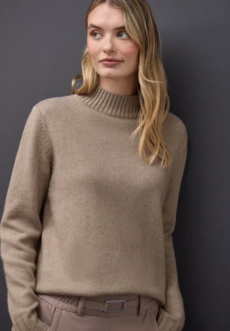Basic Turtleneck Pullover mocha glow mel. Basic Turtleneck Pullover mocha glow mel.