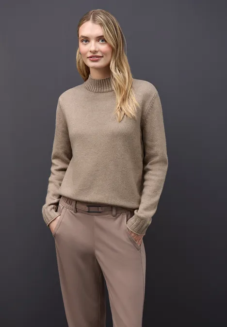 Basic Turtleneck Pullover mocha glow mel. Basic Turtleneck Pullover mocha glow mel.