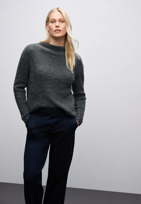 Trui van verengaren gravel grey