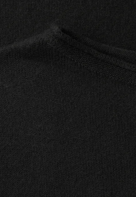 Pullover mit gerolltem Saum Black