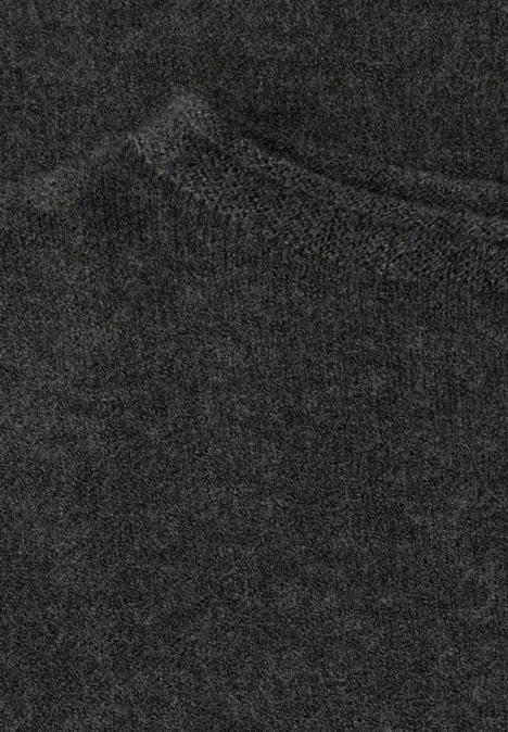 Pullover mit gerolltem Saum gravel grey mel.