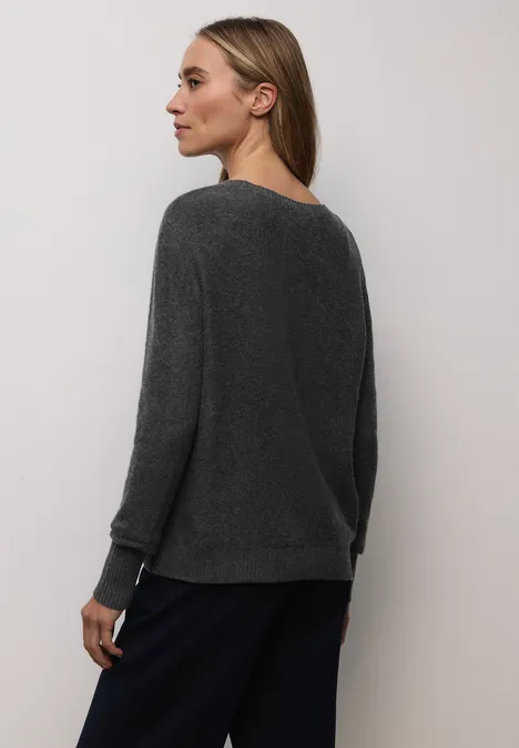 Sweter z długim rękawem gravel grey mel.