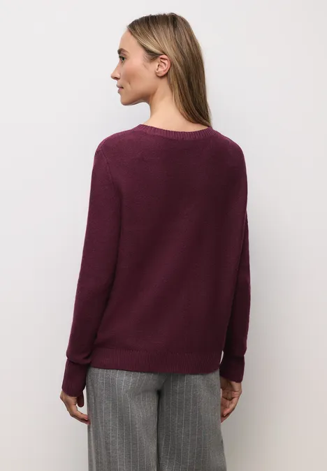 Sweter z długim rękawem wildberry red