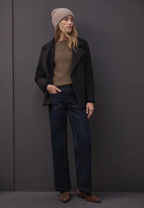 Langarmpullover silk brown mel. Langarmpullover silk brown mel.