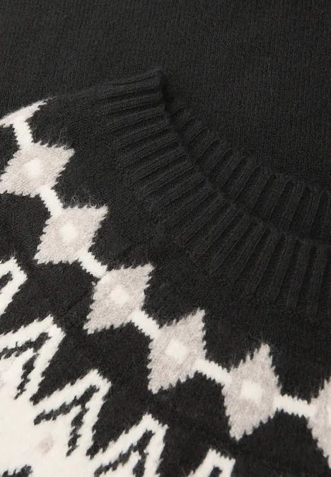 Trui met Noorse look Black