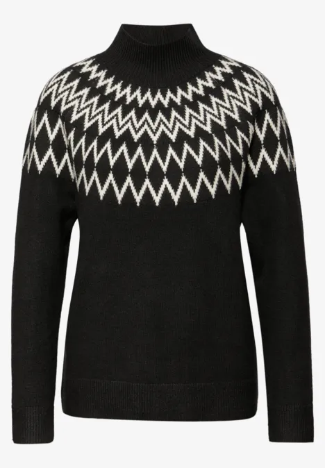Trui met Noorse look Black