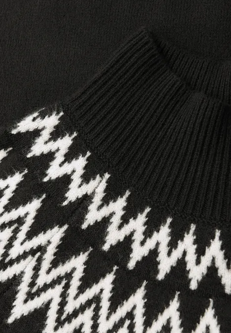 Trui met Noorse look Black