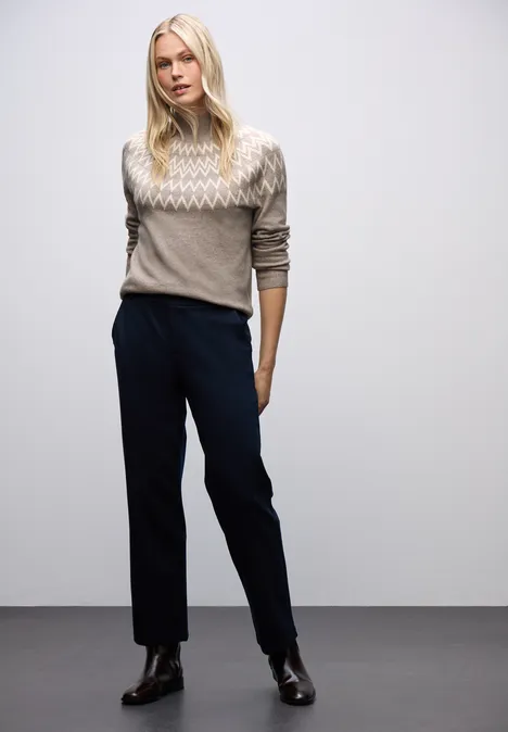 Pullover im Norweger-Look sandstone mocha mel.