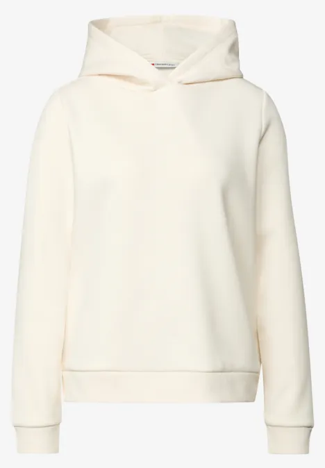 Sweater met capuchon soft beige