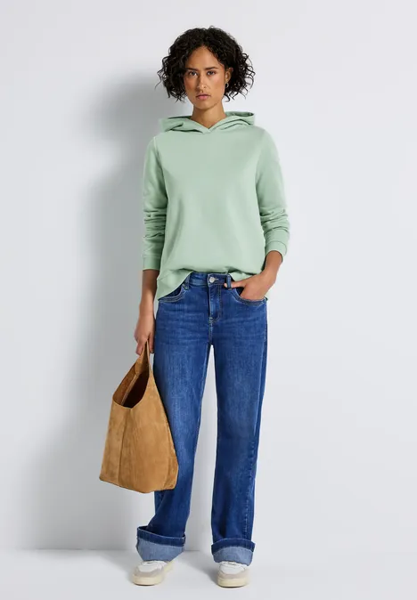 Sweatshirt mit Kapuze serene green