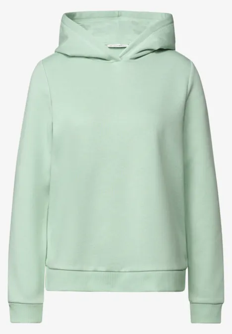 Sweat-shirt avec capuche serene green