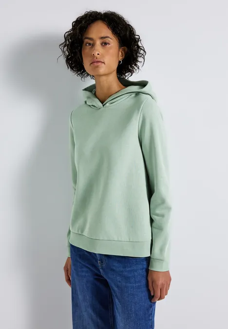 Sweatshirt mit Kapuze serene green