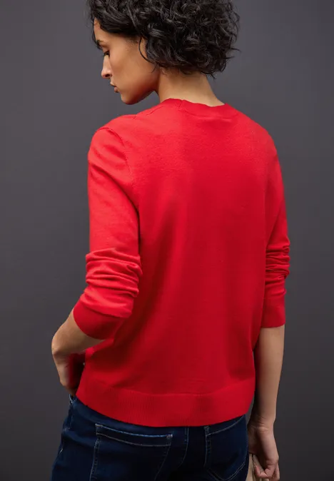Zachte trui racing red