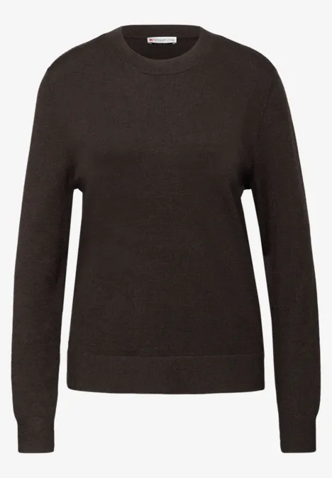 Zachte trui darkest brown
