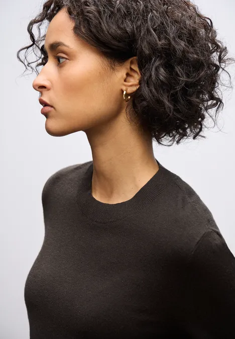 Zachte trui darkest brown