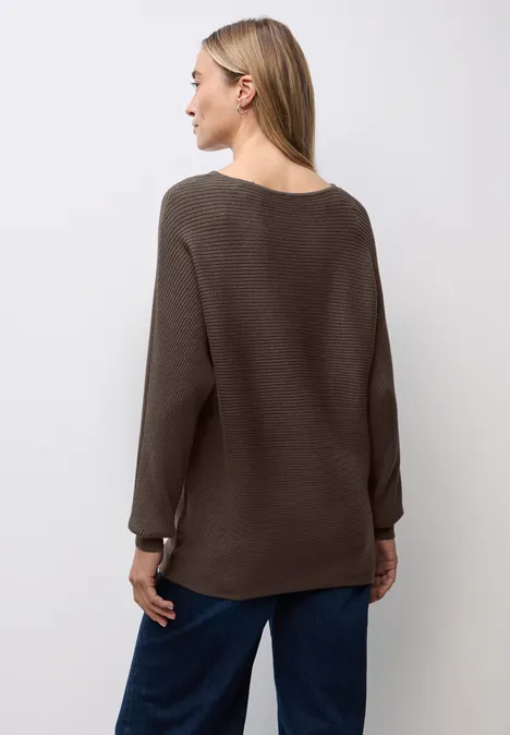 Dolman Pullover dark nomad brown mel.