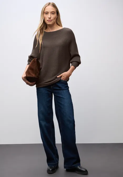 Dolman Pullover dark nomad brown mel.