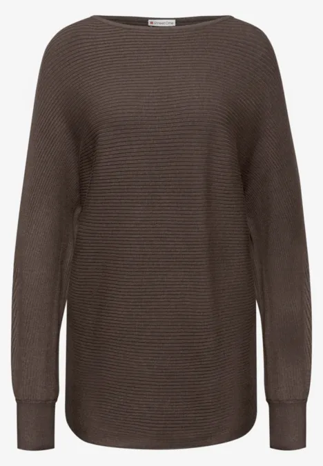 Dolman Pullover dark nomad brown mel.