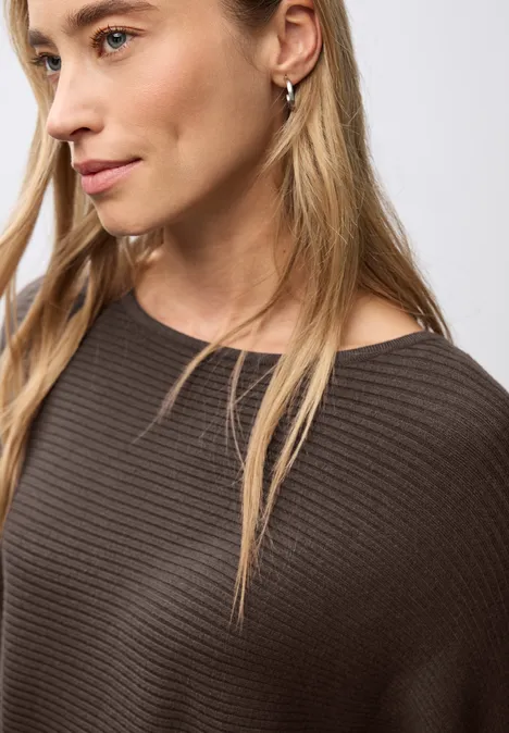 Dolman Pullover dark nomad brown mel.