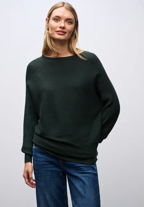 Dolman trui evernight green