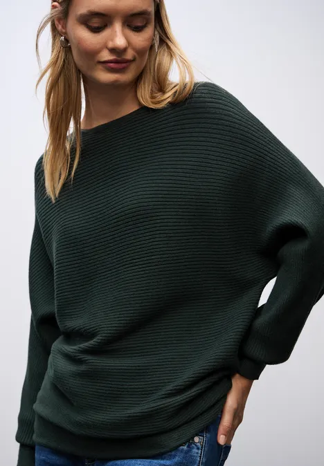 Dolman trui evernight green