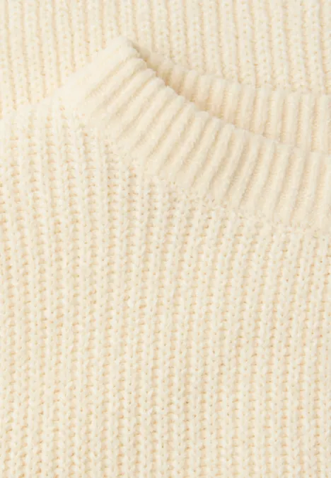 Chenille trui soft beige