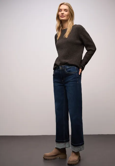 Chenille Pullover darkest brown