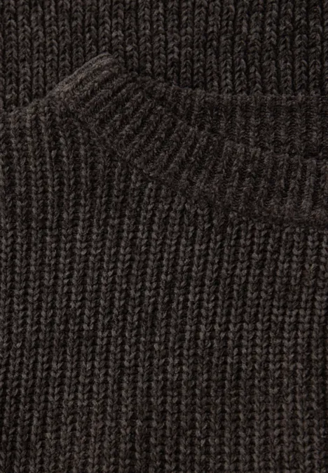 Chenille Pullover darkest brown
