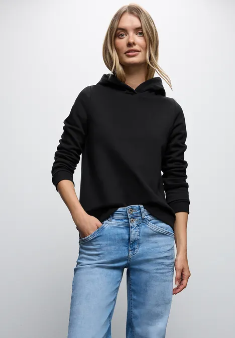 Sweatshirt mit Kapuze Black