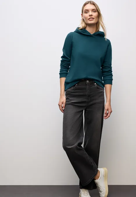 Sweatshirt mit Kapuze tide blue
