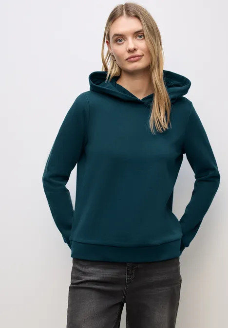 Sweatshirt mit Kapuze tide blue