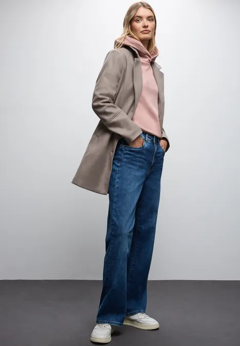 Sweatshirt mit Kapuze faded rose