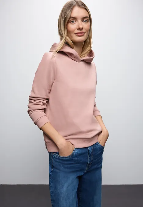 Sweatshirt mit Kapuze faded rose