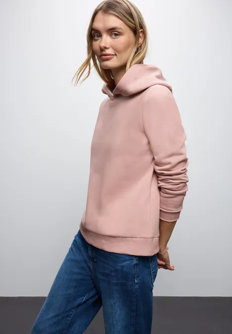 Sweatshirt mit Kapuze faded rose