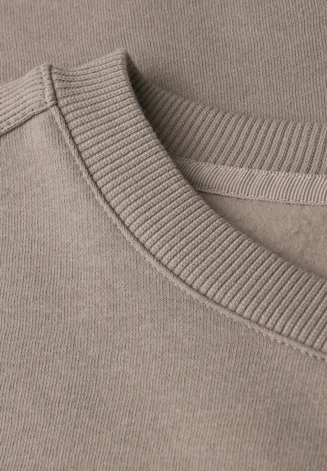 Sweatshirt mit Rippdetail mocha dream Sweatshirt mit Rippdetail mocha dream