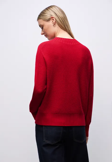 Strukturpullover racing red Strukturpullover racing red